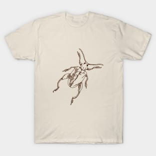 Fungus beetle pointillism illustration T-Shirt